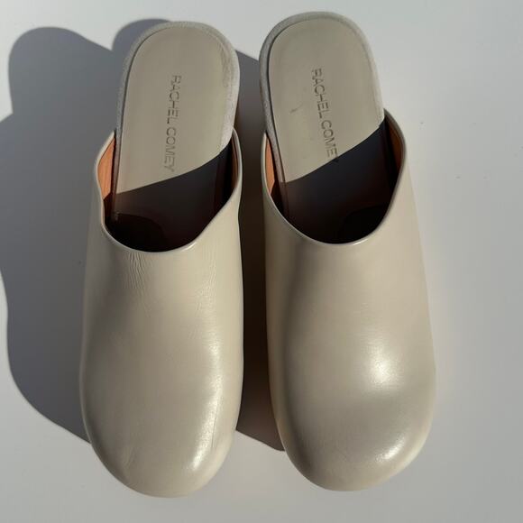 Rachel Comey Blaring Clog Nappa Leather Bone Neutral Grey Taupe Size 9 EUC - Picture 6 of 16